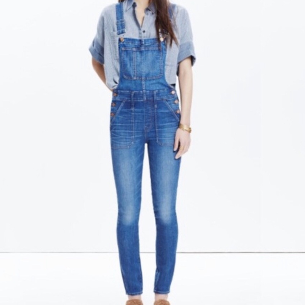 Madewell skinny overalls